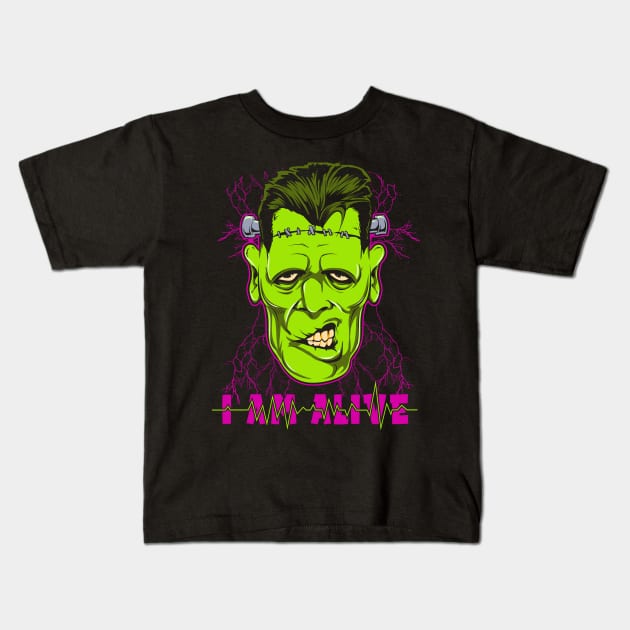 I'm Alive Kids T-Shirt by Dark Planet Tees